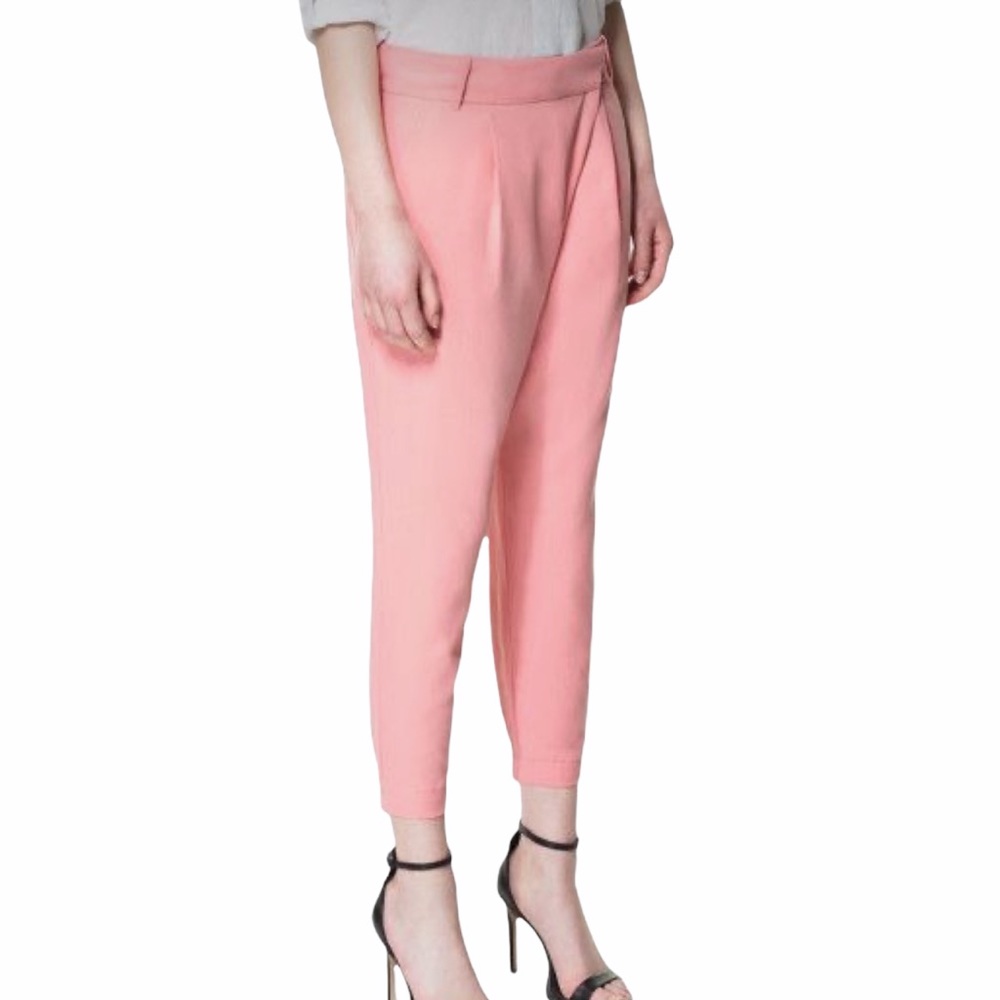 Zara pink Harem pant trousers